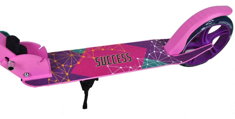 Двоколісний самокат з ручним гальмом Amigo Sport Success New - Рожевий (se9256)