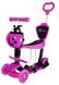Трехколесный Самокат 5в1 Maraton Swift - С родительской ручкой и сидушкой - Розовый (scm912)