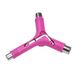 Универсальный ключ для роликов квадов Rookie Rollerskate Tool Pink (smj330)