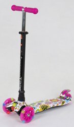 Детский самокат Best Scooter MAXI PRINT Цветок Ромашка (sc5199)