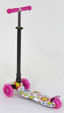 Детский самокат Best Scooter MAXI PRINT Цветок Ромашка (sc5199)