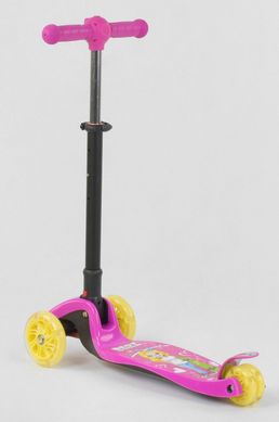 Трехколесный самокат Best Scooter Maxi с фонариком - Розовый (bs119)