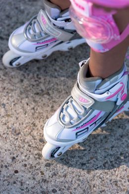 Розсувні ролики Raven Profession White/Pink розмір 31-34 (sk825)