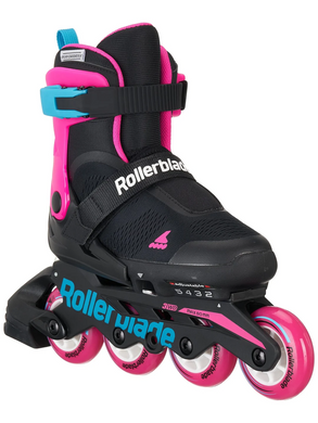 Детские ролики Rollerblade Microblade Free Black/Pink размер 36.5-40.5 (sk670)