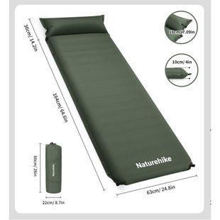 Матрас туристический надувной Naturehike CNK2450WS020 темно-зеленый (ks226)
