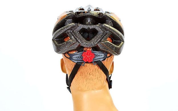 Шлем защитный велосипедный - Золотистый р. M (sh111)