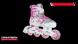 Розсувні роликові ковзани Tempish Swist Flash - Рожеві (світяться колеса) р 30 - 33 (rl333)