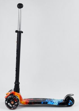 Трехколесный самокат Best Scooter MAXI PRINT - Огонь и лед (sc515)
