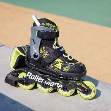 Дитячі ролики Rollerblade Microblade SL Black Lime 28-32 (sk282)