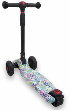 Трехколесный Самокат детский Maraton - SMART Print - Цветы (msp113)