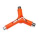 Универсальный ключ для роликов квадов Rookie Rollerskate Tool Orange (smj333)